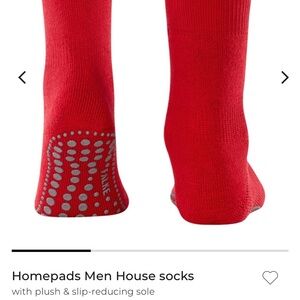 NWT….FALKE Men’s Red Homepad Socks